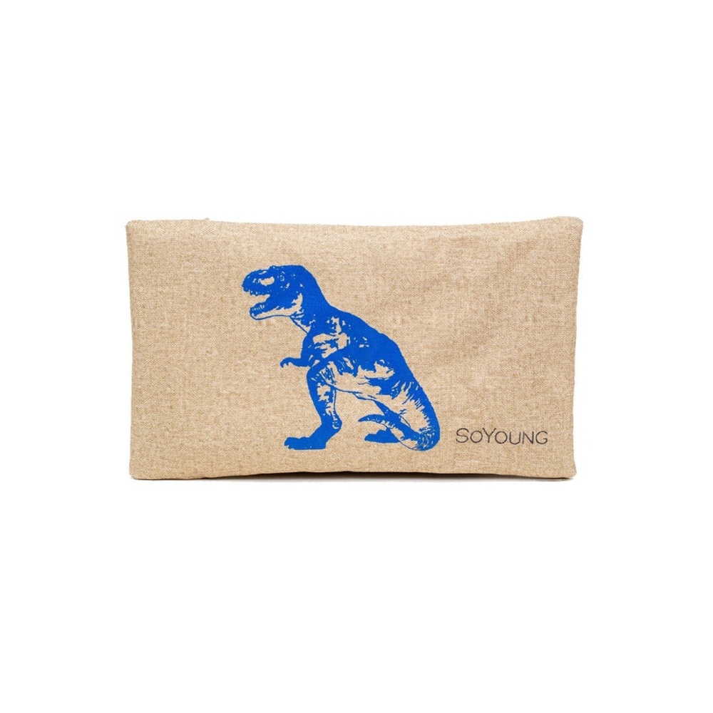 Tan with Blue Dinosaur Print Ice Pack